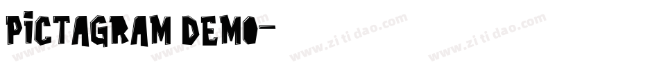 Pictagram Demo字体转换